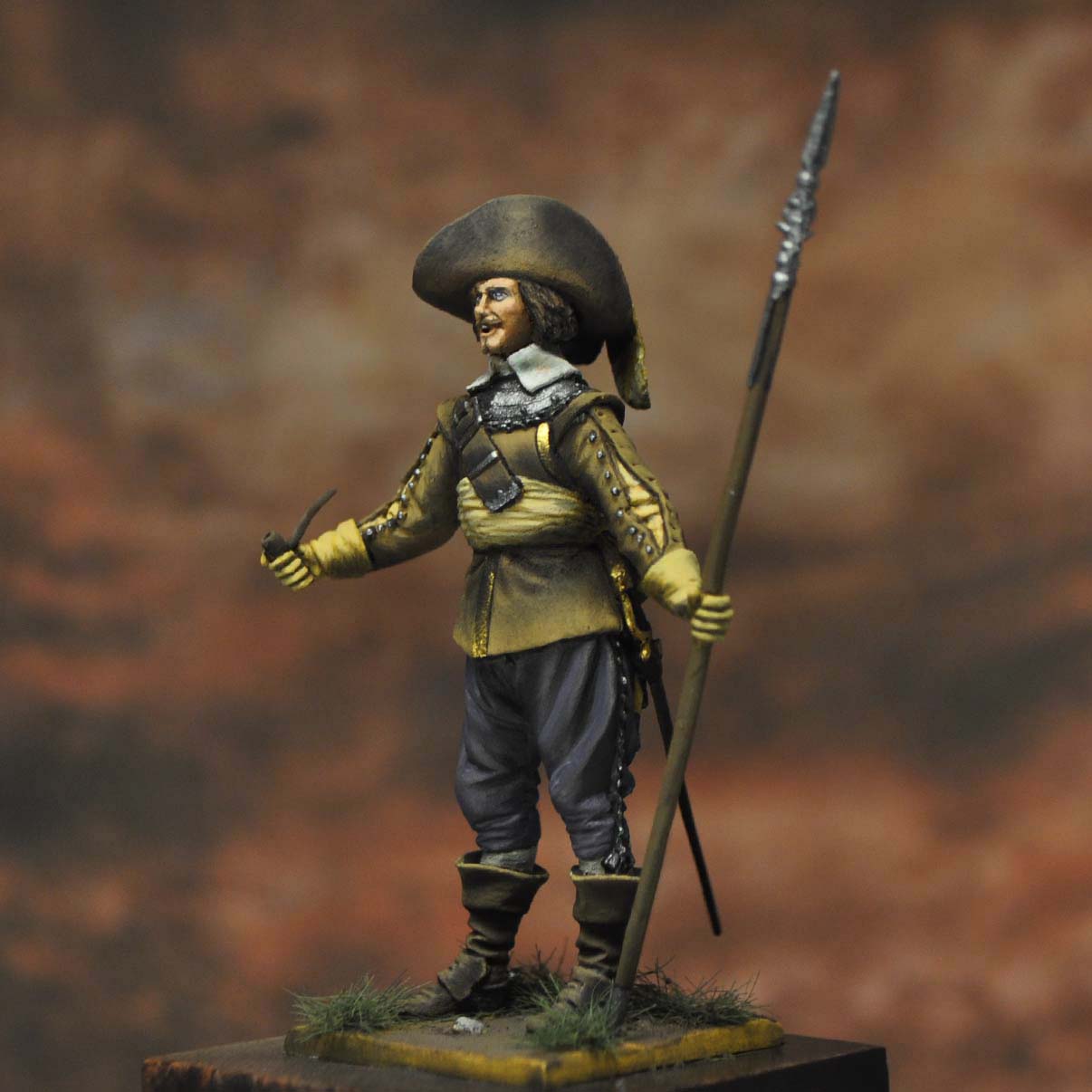 Art Girona General Serie Officier Régiment Jaune figurine Suédois