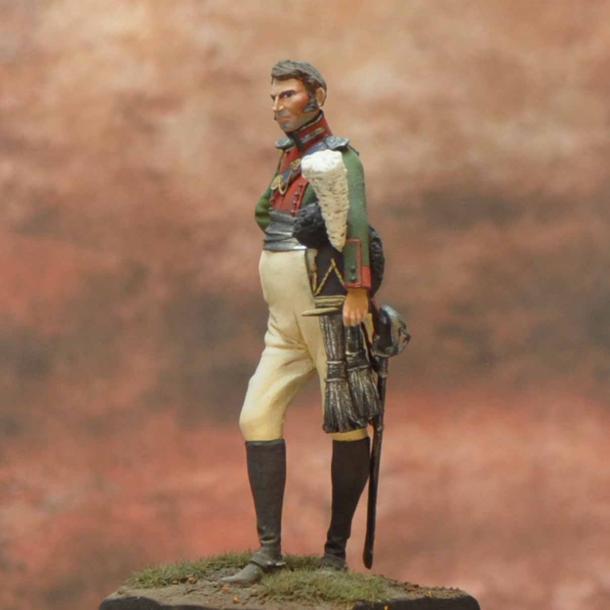 Art Girona Napoleonic War Senior General Staff 1812 figurine 54mm