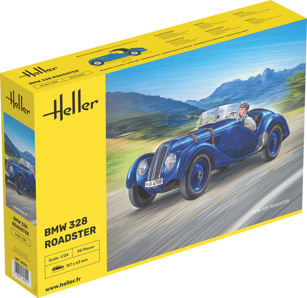 Heller Historical BMW 328 Roadster 1/24 maquette voiture