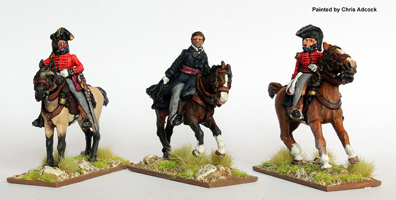 Perry BH 151 figurines aides de camp montés 28mm métal