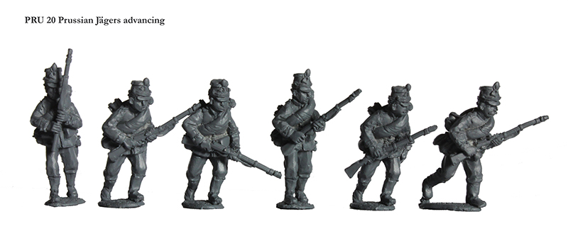 Perry Franco-Prussian PRU 20 Jagers figurines 28mm avance