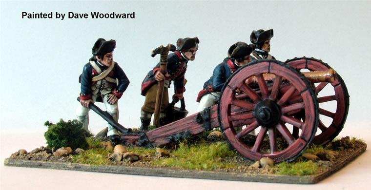 Perry Miniatures AWI AW102 figurines artillerie 6 pounder