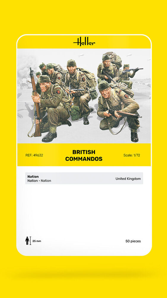 Heller Historical Collection Britische Kommandotruppen figurines 1/72