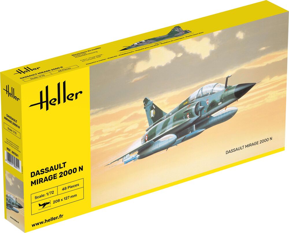 Heller Historical Mirage 2000 N 1/72 maquette avion militaire