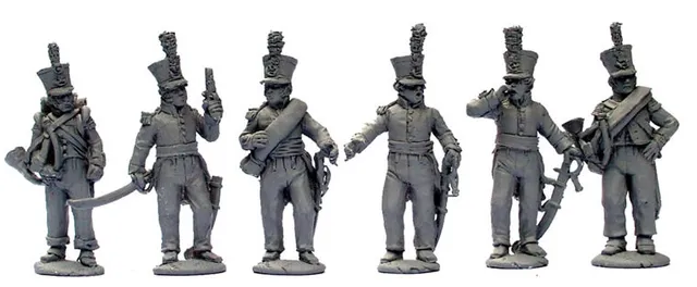 Perry DB33 Jager Chasseur commandement figurines 28mm métal