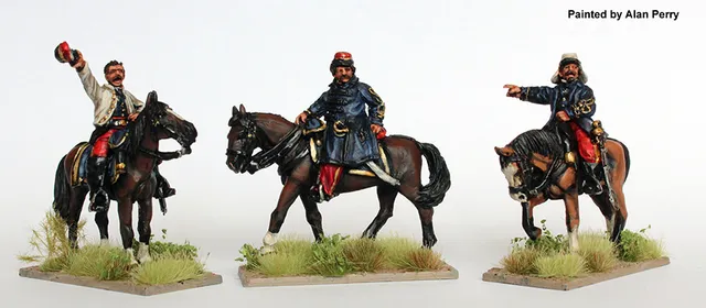 Perry Miniatures TA 49 officiers argentins montés figurines