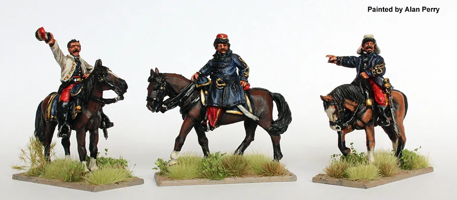 Perry Miniatures TA 49 officiers argentins montés figurines