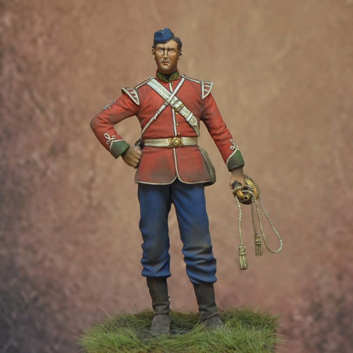 Art Girona 70mm Trumpeter 24th Zulu War 1879 figurine