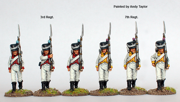 Perry Miniatures Napoleonic KH 3 figurines fusiliers marche