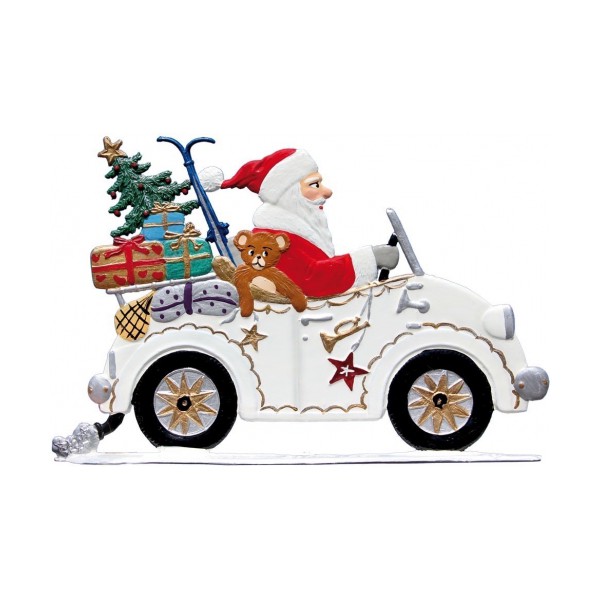 ART GIRONA Miniatures St. Nicholas in the car figurine 54 mm