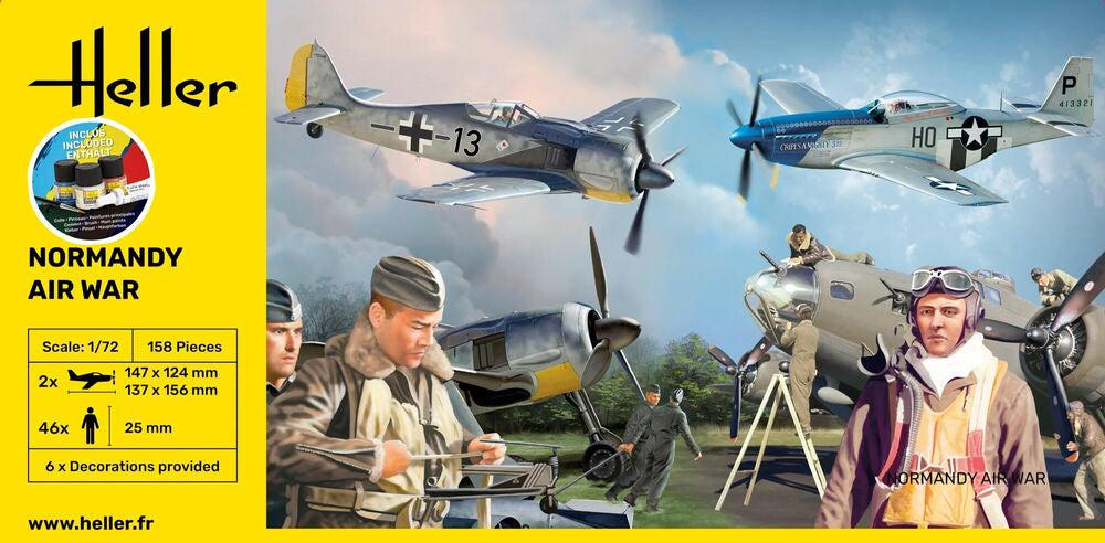 Heller Starter Kit Normandy Airwar maquette avion 1/72 complet