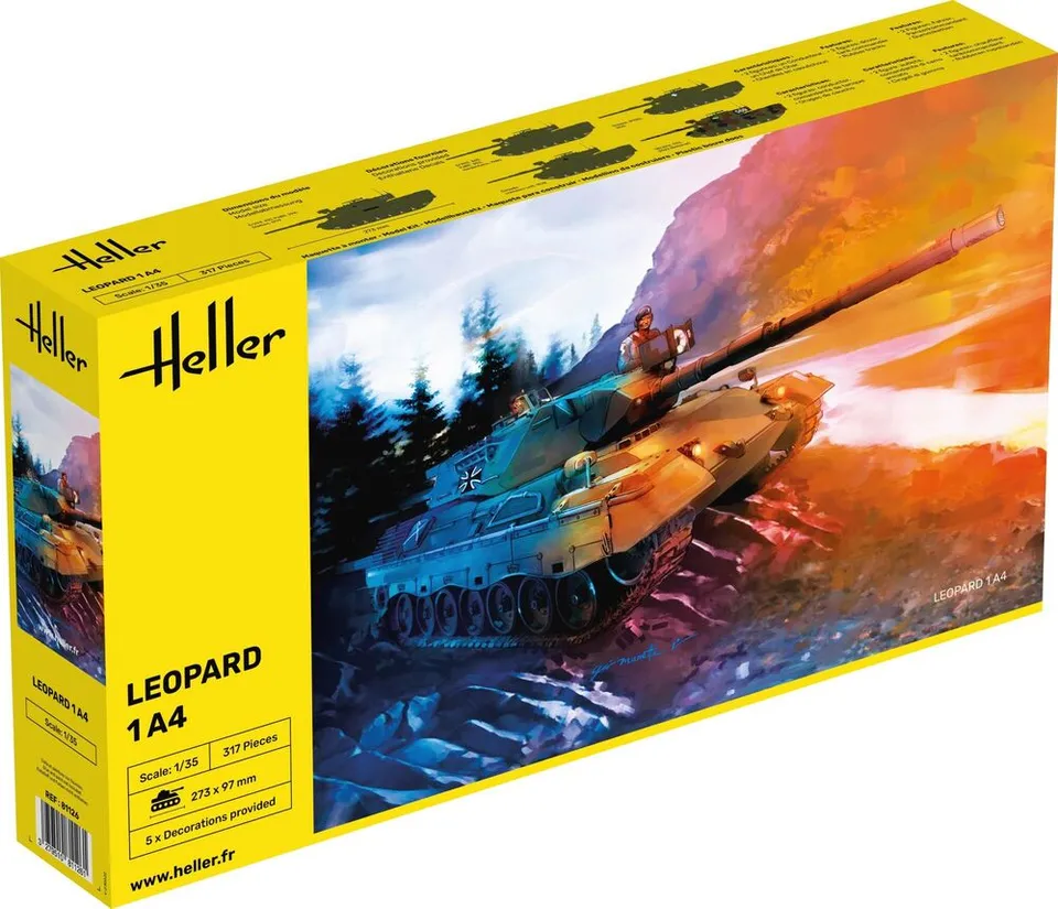 Heller Leopard 1A4 maquette char 1/35 Historical