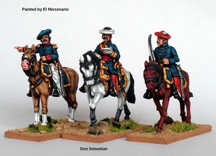 Perry Miniatures Carlist War CAT2 figurines Don Sebastian monté 28mm