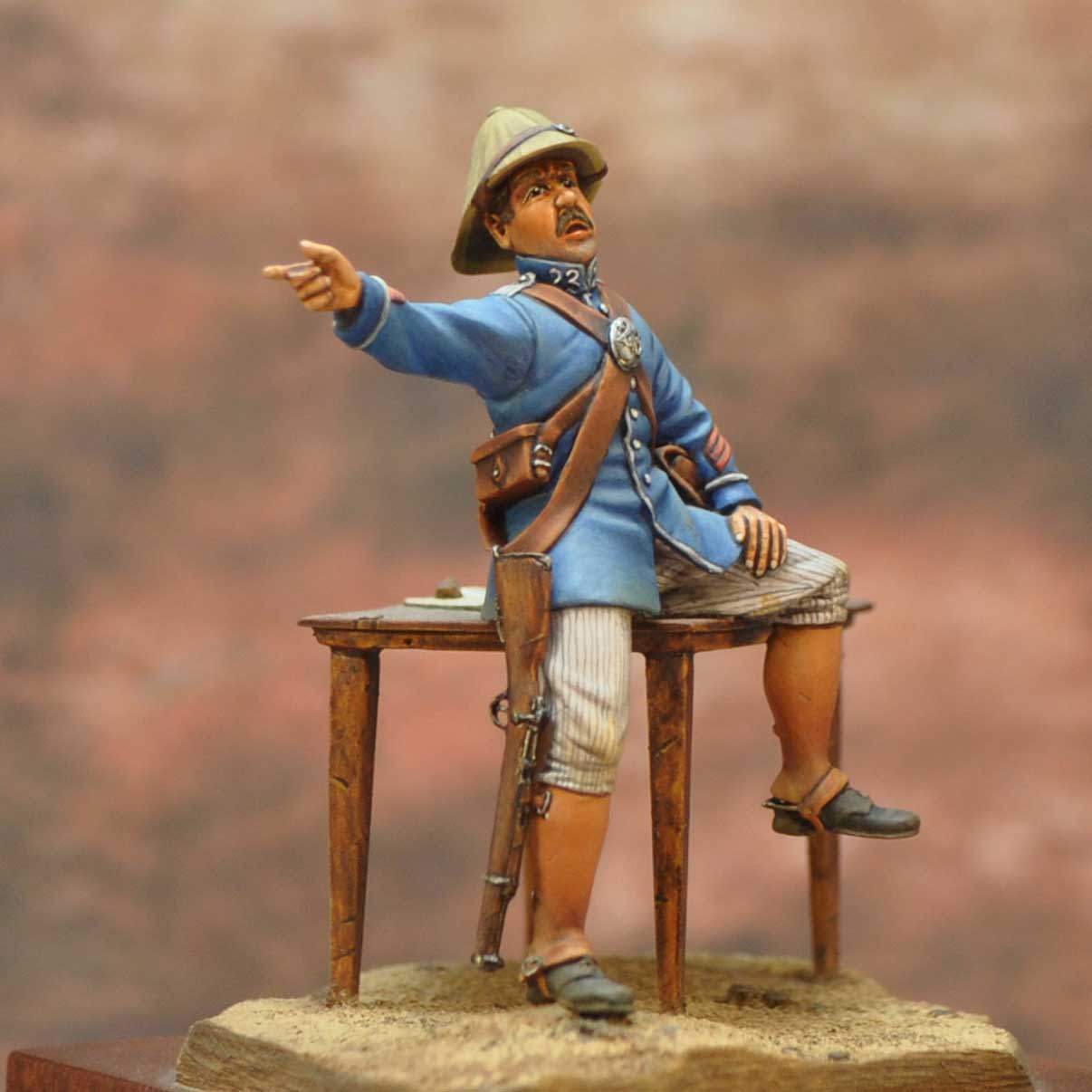 Art Girona Spanish Serie Cabo cazadores Africa 1909 figurine