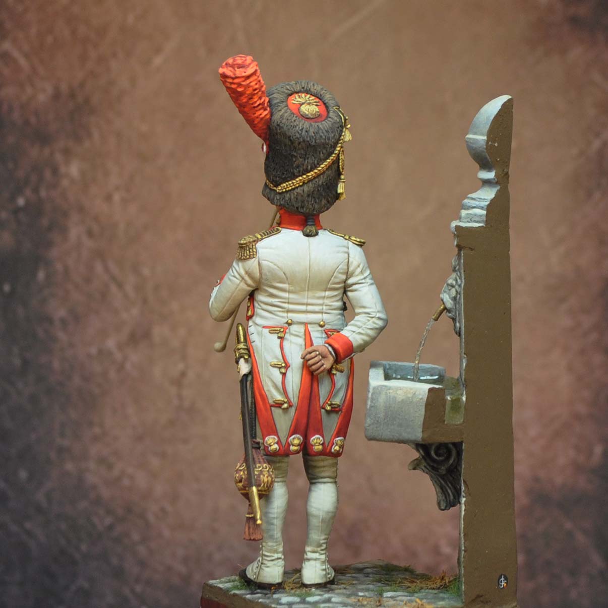 ART GIRONA 70mm Dutch Grenadiers Officer figurine 1804
