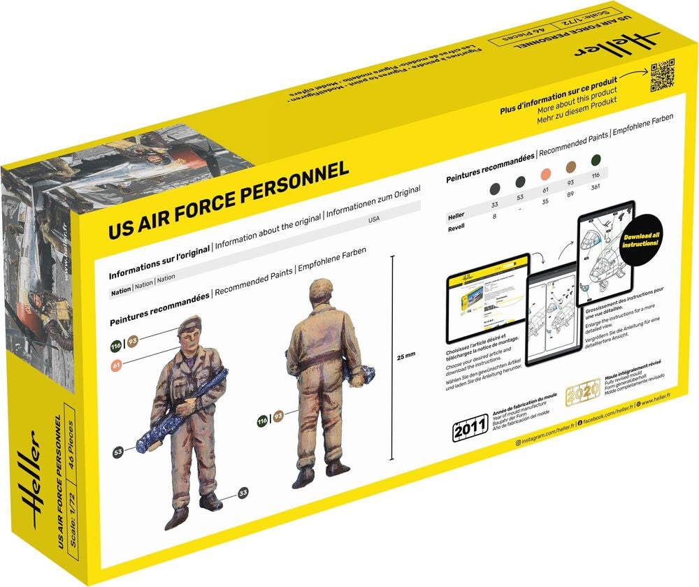 Heller Historical Collection US Air Force figurines 1/72