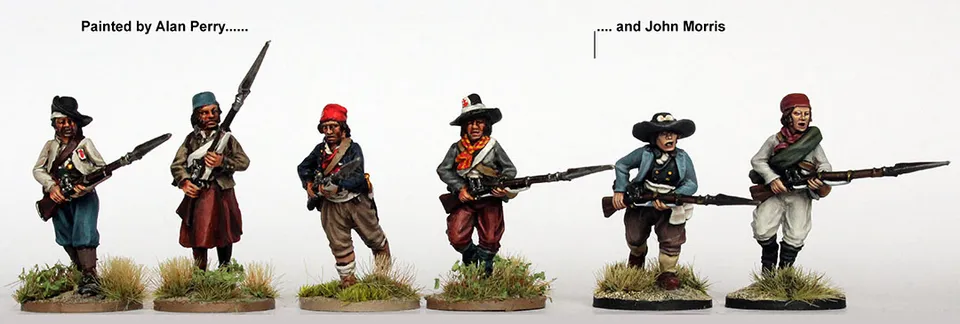 Perry Vendéens REVV 6 Chouans figurines attaque mousquets