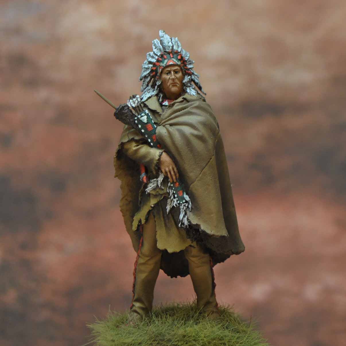 Art Girona International Serie Crow Indian 1850-1860 figurine 54 mm