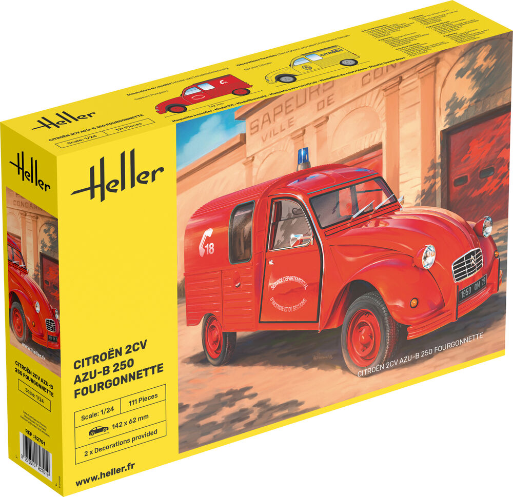 Heller Citroen 2CV AZU-B 250 fourgonnette 1/24