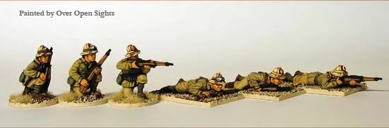Perry Miniatures World War 2 ITWW 8 figurines riflemen casque tropical