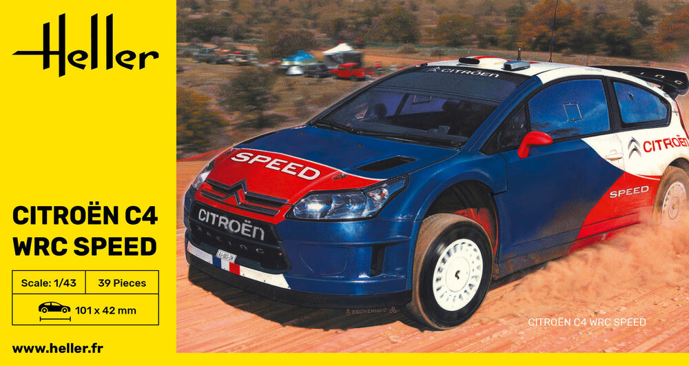 Heller 9.99 Citroën C4 WRC 1/43 maquette voiture rallye
