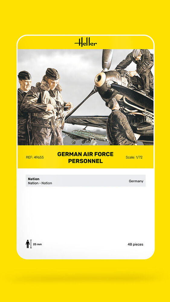 Heller Historical Collection Deutsche Luftwaffe Personal 1/72 figurines