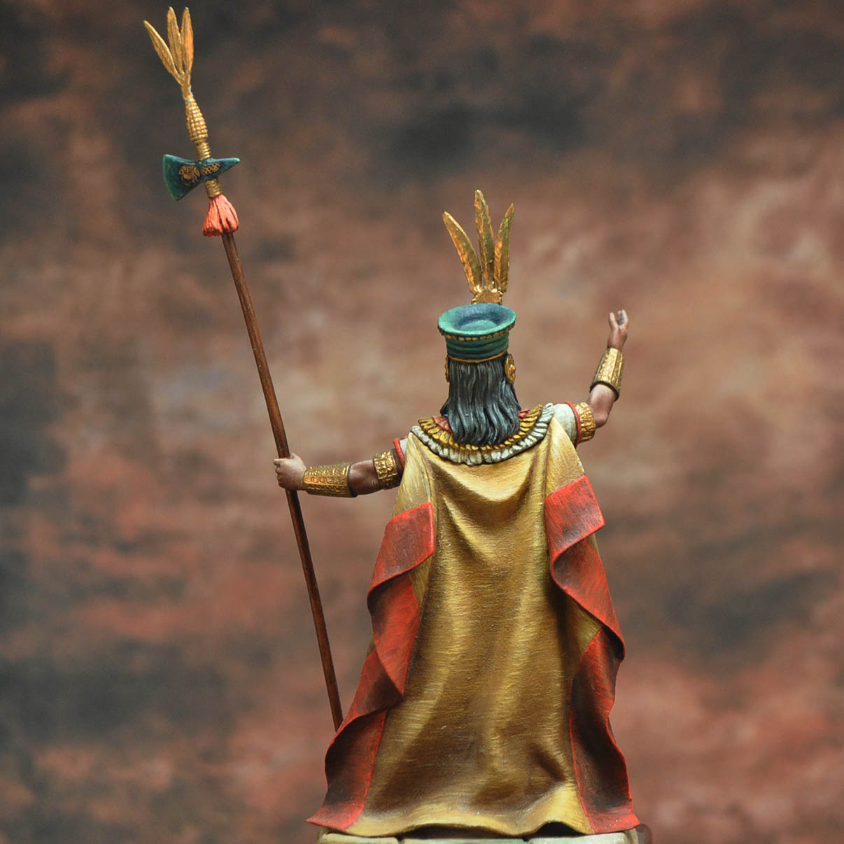 ART GIRONA Historical Atahualpa figurine inca à peindre 54mm
