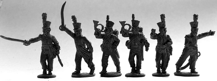 Perry Napoleonic DB30 jagers commandement figurines 28mm