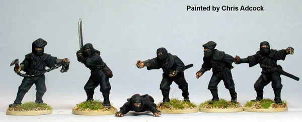 Perry Samurai SAM41 ninja figurines 28mm armes variées