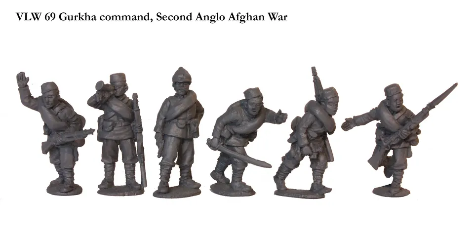 Perry Miniatures VLW 69 figurines commandement Gurkha