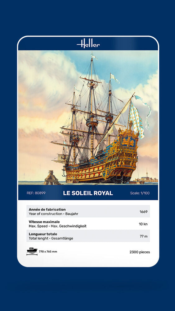 Heller Historical Collection Soleil Royal 1/100 maquette bateau