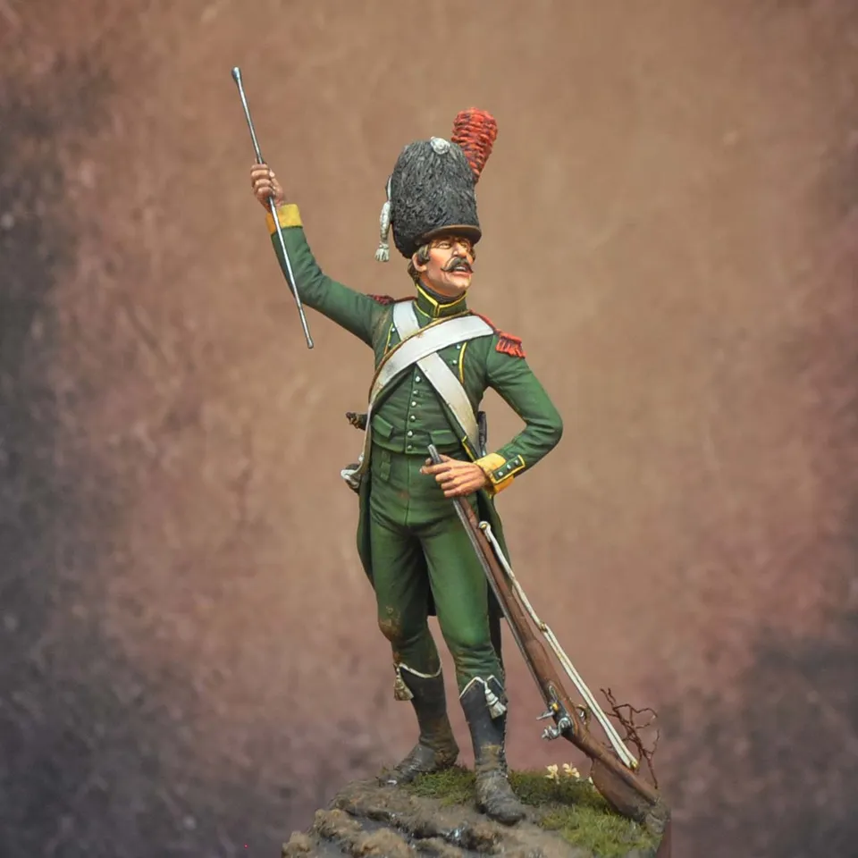 ART GIRONA 70mm Chasseur-Carabinier 8e Bataillon figurine 1791