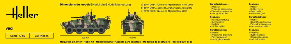 Heller Starter Kit VBCI 1/35 maquette char avec peintures