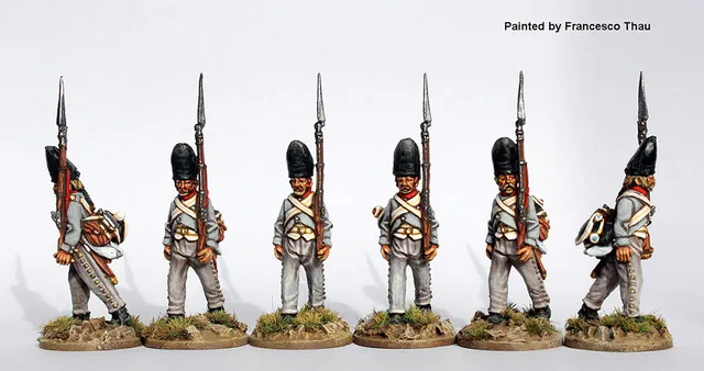 Perry Napoleonic SAX 11 figurine grenadiers saxons en marche 1806