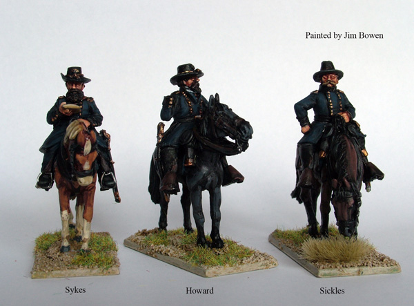 Perry Miniatures American Civil War ACW45 Union mounted Commanders figurines