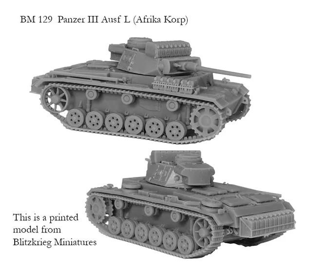 Perry World War 2 BM 129 Panzer III Ausf L Afrika Korps