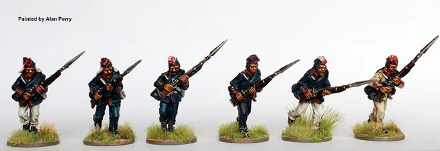 Perry Triple Alliance TA 8 fusiliers brésiliens figurines attaque
