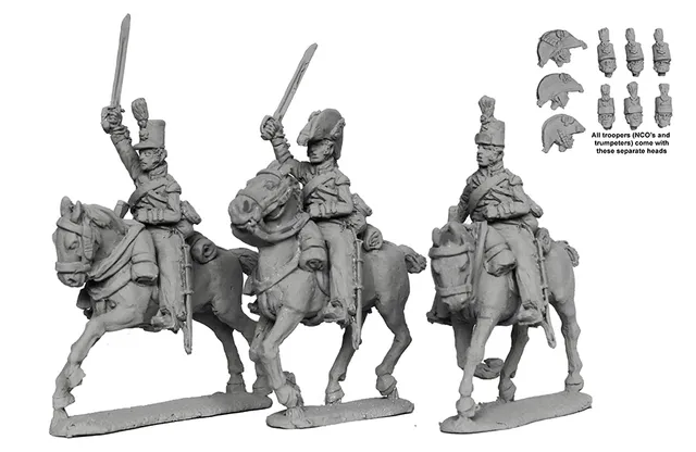 Perry Miniatures Napoleonic BH159 figurines dragons lourds galop