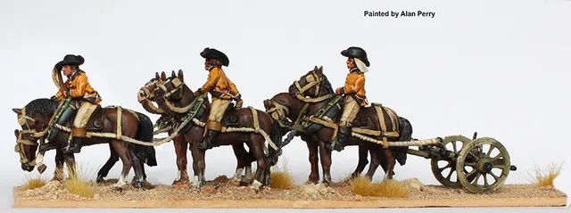 Perry Napoleonic FE 39 attelage 6 chevaux figurines métal arrêt