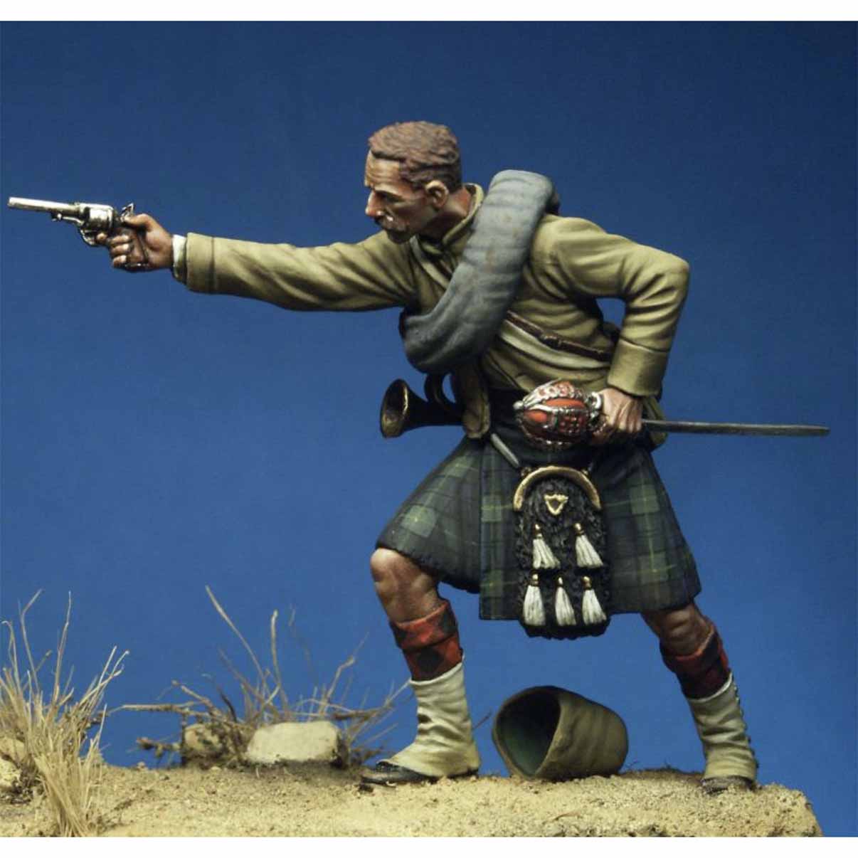 ART GIRONA Miniatures 92 Gordon Highlanders figurine 54mm bugler 1880