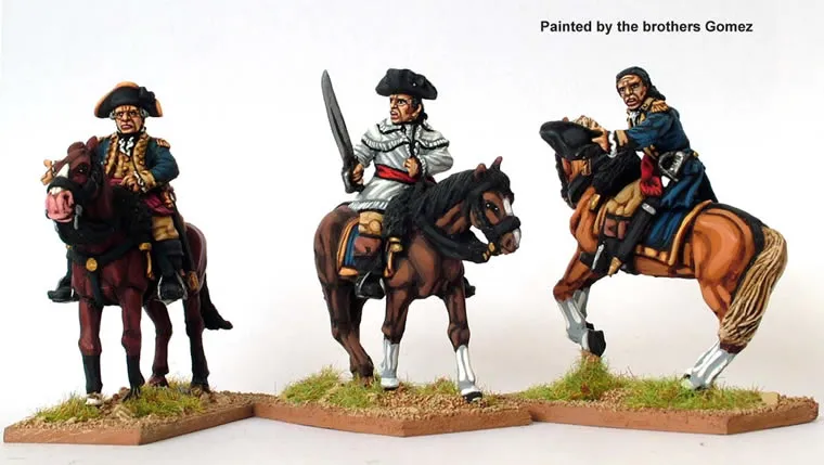 Perry Miniatures AW37 Mounted Infantry Officers figurines métal