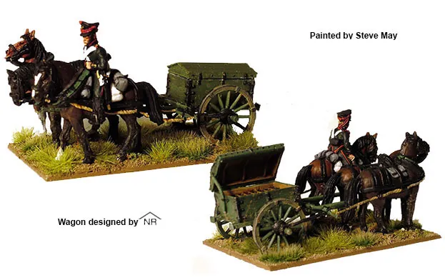 Perry Miniatures Napoleonic RN 22 caisson munitions figurines 28mm 3 chevaux