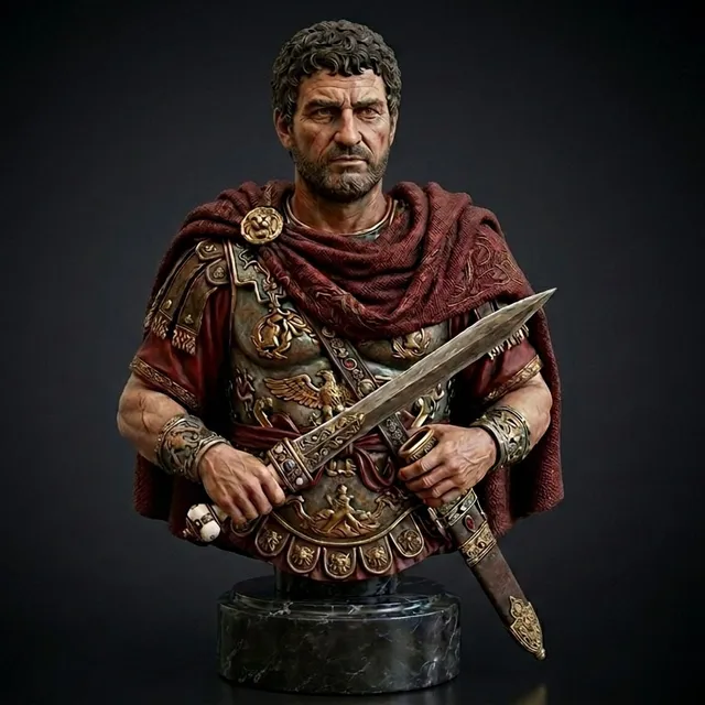 Art Girona Busts Marcus Antonius buste romain résine