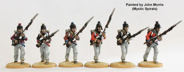Perry Miniatures Napoleonic FE 7 fusiliers ligne figurines attaque