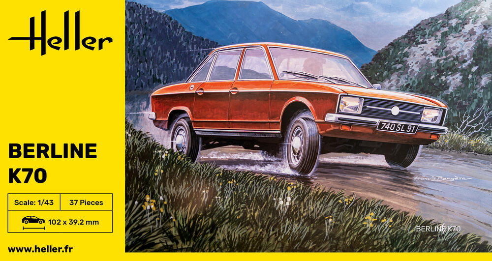 Heller The 9.99 K70 maquette voiture 1/43 plastique