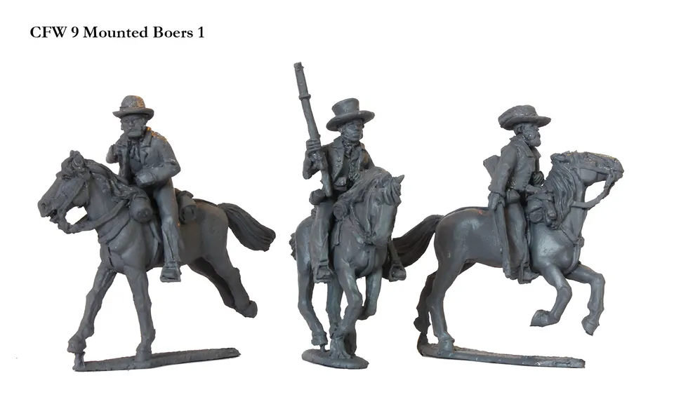 Perry Miniatures Cape Frontier CFW 9 figurines boers montés