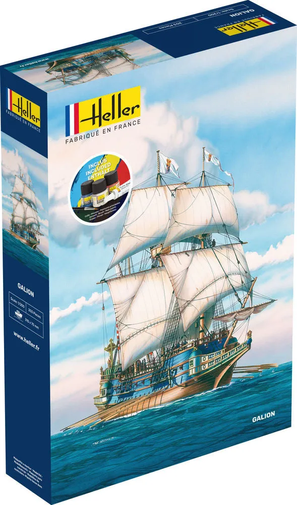 Heller Starter Kit Galion maquette bateau 1/200 complète