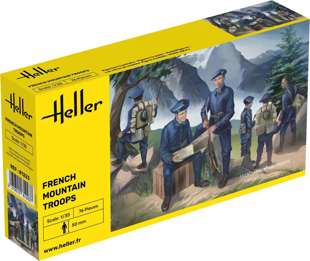 Heller Historical French Mountain Troops figurines 1/35