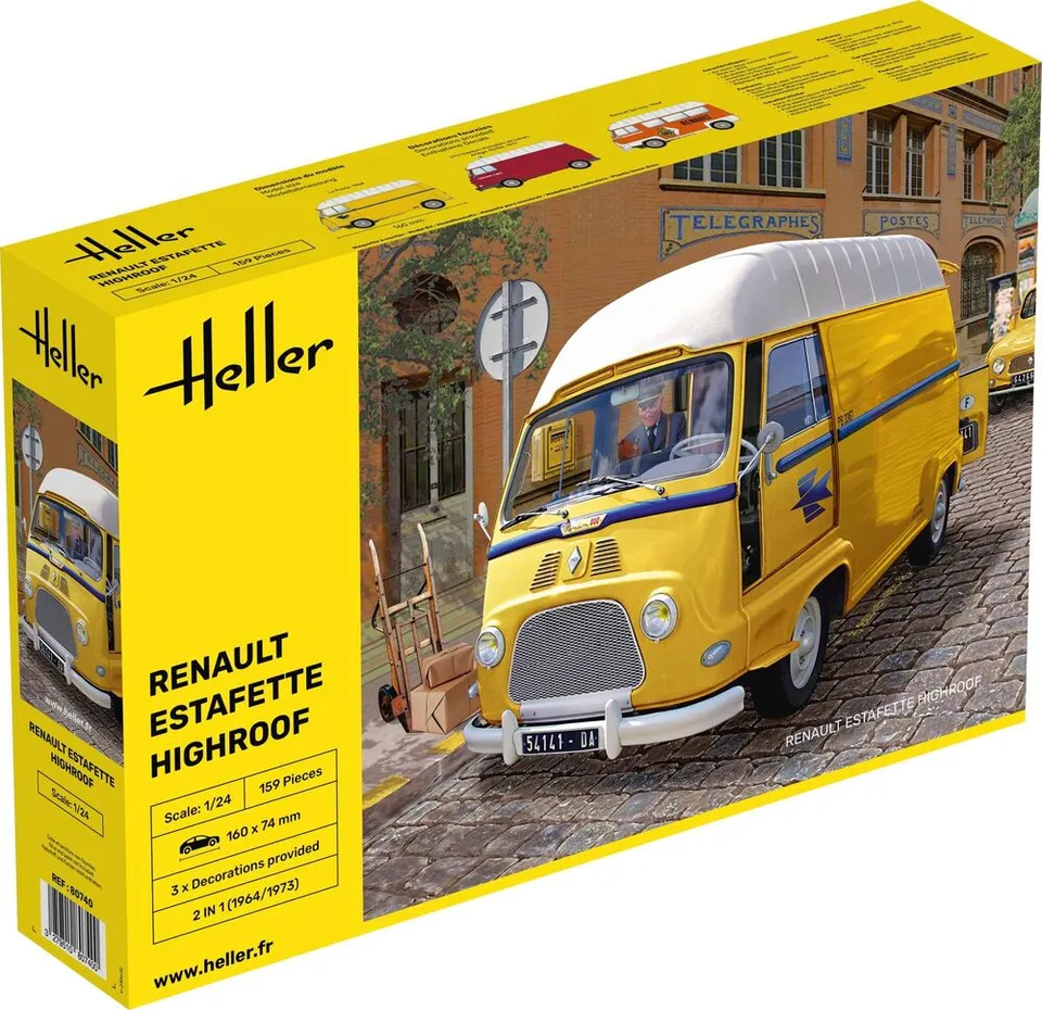 Heller Renault Estafette Highroof maquette fourgon 1/24