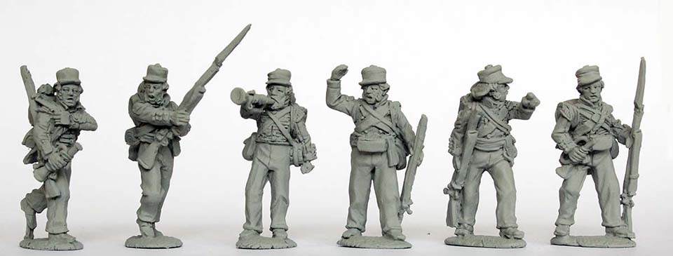 Perry Cape Frontier Wars CFB 15 sergents clairons figurines métal